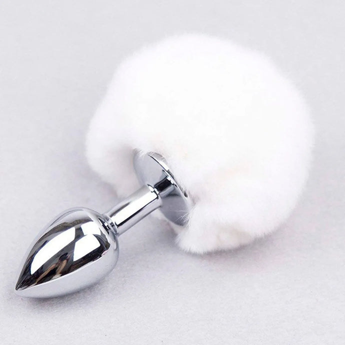PLUG ANAL RABBIT WHITE
